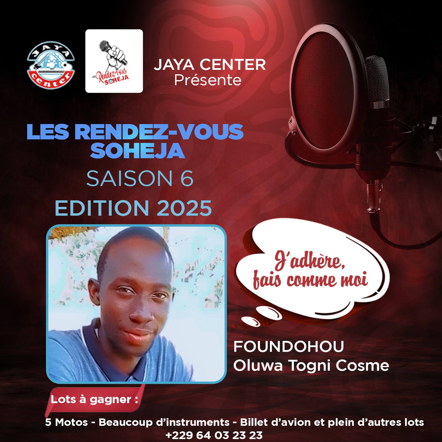 Candidat FOUNDOHOU O. T. Cosme