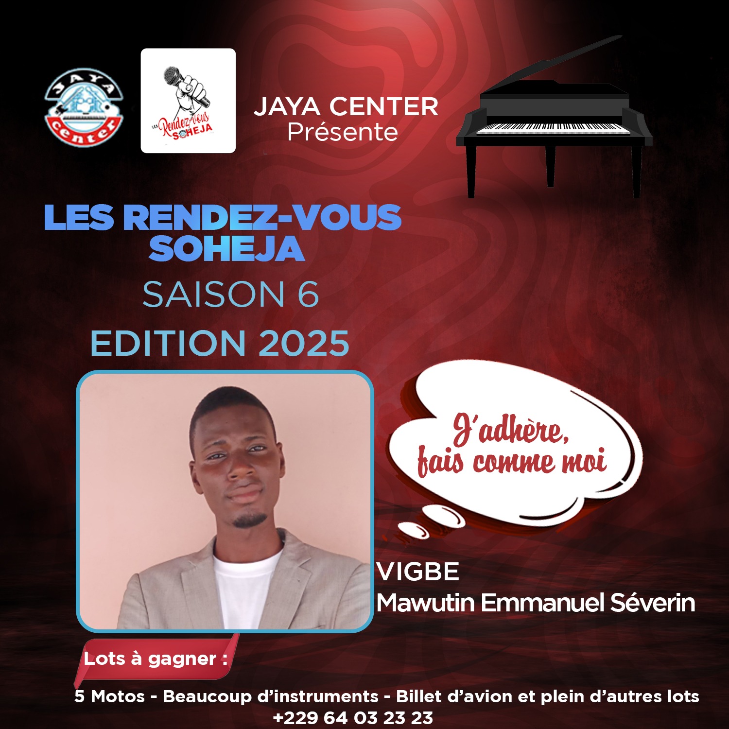 Candidat VIGBE  Mahutin Emmanuel Severin