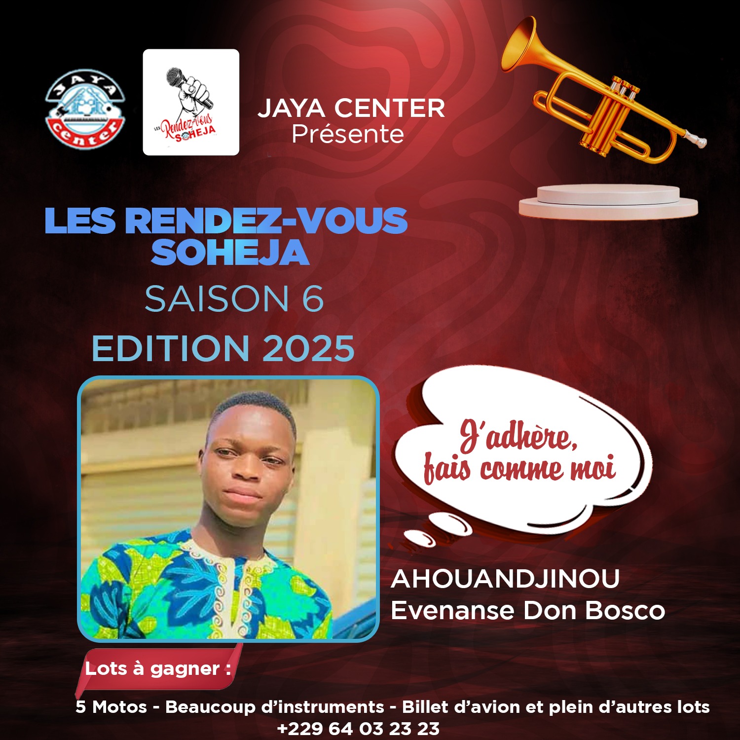 Candidat AHOUANDJINOU Evenanse Don Bosco