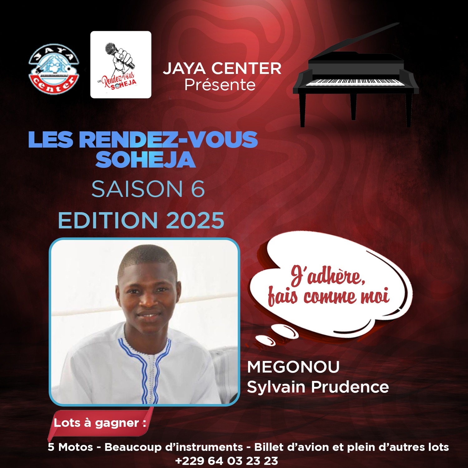 Candidat MEGONOU Sylvain Prudence