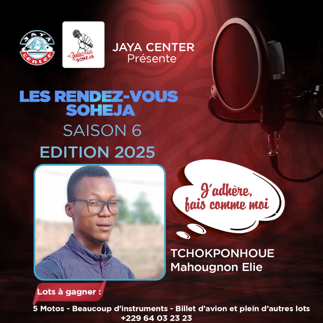 Candidat TCHOKPONHOUE Mahougnon Elie